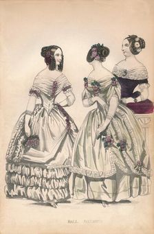 Ball Dresses 19th century. Creator: Unknown