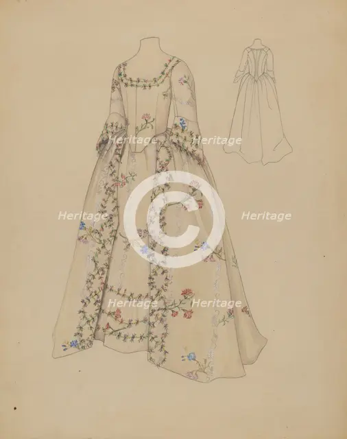 Ball Dress, c. 1936. Creator: Nancy Crimi.
