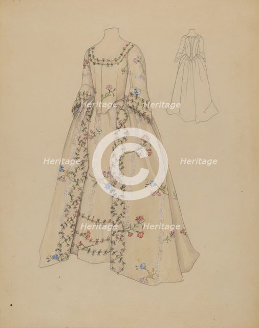 Ball Dress, c. 1936. Creator: Nancy Crimi.