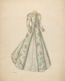 Ball Dress, c. 1938. Creator: Edith Magnette