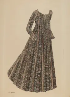 Ball Dress, c. 1939. Creator: Edith Magnette