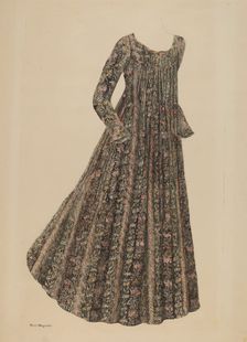 Ball Dress, c. 1939. Creator: Edith Magnette