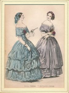 Ball Dress & Evening Dress 19th century. Creator: Unknown