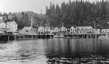 Ball ground under water at high tide, 1916. Creator: Unknown
