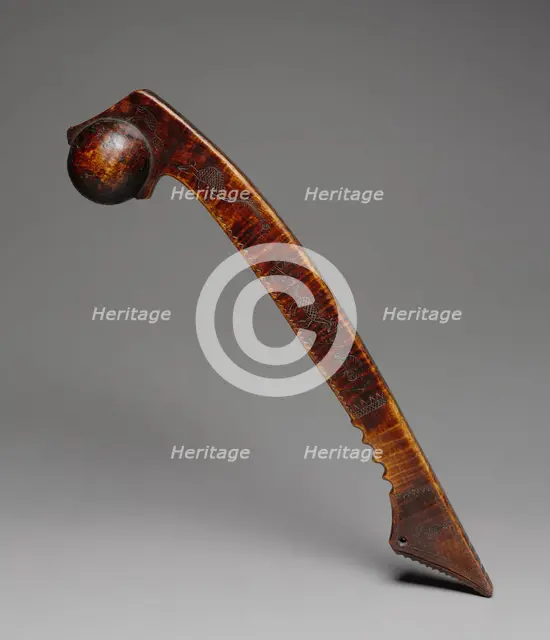 Ball-Headed Club, late 1700s-early 1800s. Creator: Unknown.