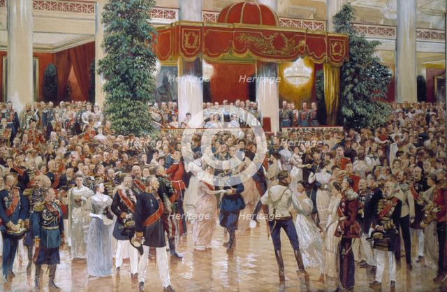 Ball in the Assembly of the Nobility House in St Petersburg on 23 February 1913, 1915.