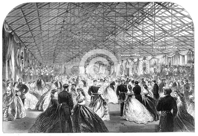 Ball in honour of the Prince and Princess of Wales at the Royal Victualling Yard..., 1865. Creator: Unknown.