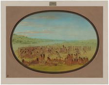 Ball-Play of the Women - Sioux, 1861/1869. Creator: George Catlin