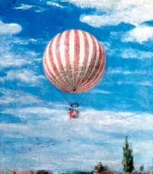 Balloon 1878. Artist: Pal Szinyei Merse