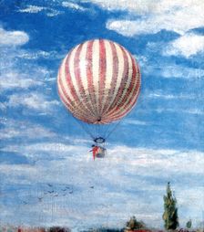 Balloon 1878. Artist: Pal Szinyei Merse