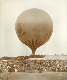 Balloon Ascent, Pimlico Recreation Ground, Ilkeston, Derbyshire, c1907 Creator: Unknown
