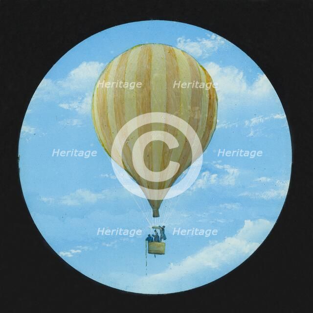 Ballooning scene, 1882-1892. Artist: Unknown.