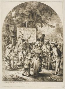 Ballad Singer at a Country Fair, n.d. Creator: Christian Wilhelm Ernst Dietrich