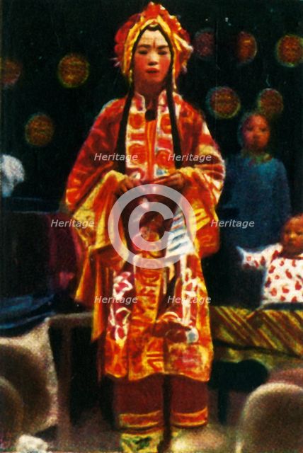 Ballad-singer, China, c1928. Creator: Unknown.