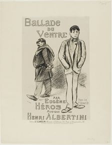 Ballade du Ventre, 1892. Creator: Theophile Alexandre Steinlen