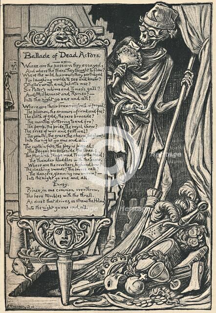 'Ballade of Dead Actors', 1886. Artist: Elihu Vedder.