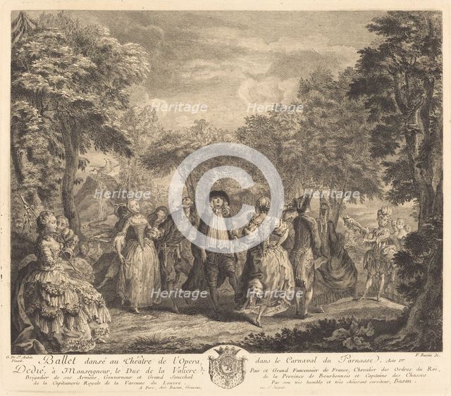 Ballet at the Opera, 1761. Creator: Pierre François Basan.