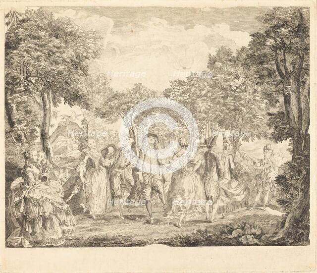 Ballet at the Opera, 1761. Creator: Pierre François Basan.