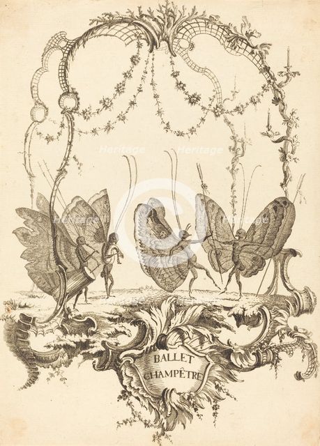 Ballet Champêtre, in or after 1756. Creator: Charles-Germain de Saint-Aubin.