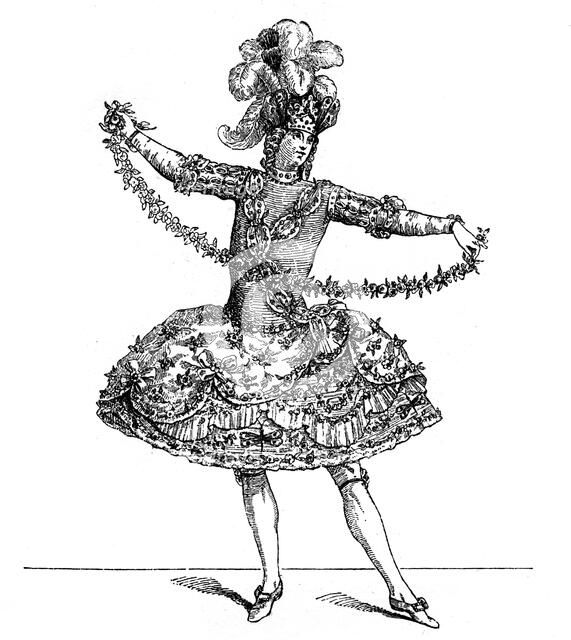 Ballet Costume, (1885).Artist: Martin