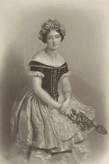 Ballet dancer Carlotta Grisi (1819-1899), 1844