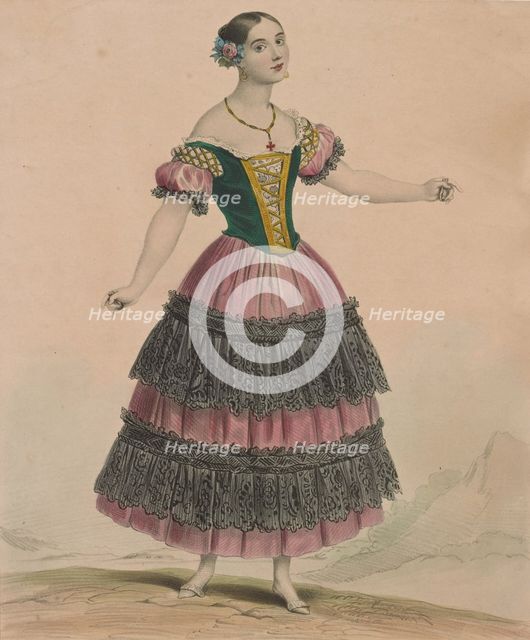 Ballet dancer Fanny Elssler (1810-1884), 1834.