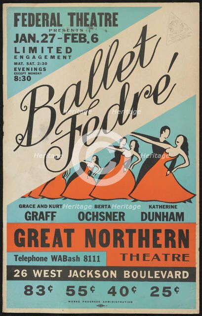 Ballet Fedre, Chicago, 1938. Creator: Unknown.