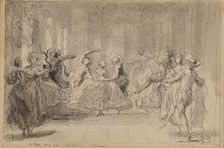 Ballet from "The Rival Fairies", 1748. Creator: Gabriel de Saint-Aubin
