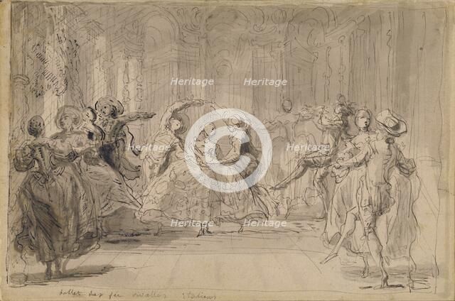 Ballet from "The Rival Fairies", 1748. Creator: Gabriel de Saint-Aubin.