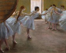 Ballet Rehearsal 1885-1890(?). Artist: Edgar Degas