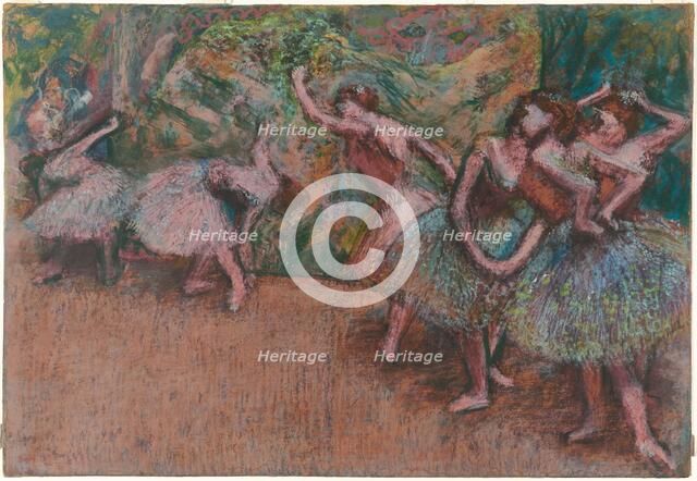 Ballet Scene, c. 1907. Creator: Edgar Degas.