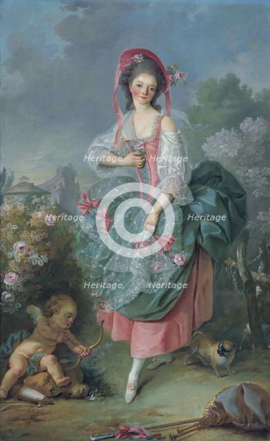 Ballerina Marie-Madeleine Guimard (1743-1816) as Terpsichore. Artist: David, Jacques Louis (1748-1825)