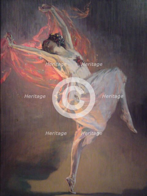 Ballerina Anna Pavlova (1881-1931), 1910s. Artist: Lavery, Sir John (1856-1941)