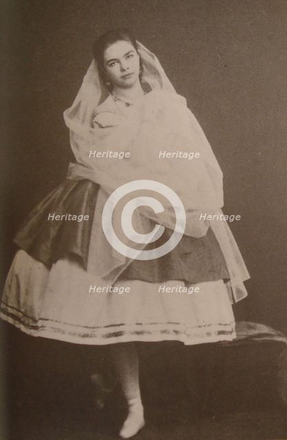 Ballerina Catherine Gavrilovna Chislova, ca 1865.