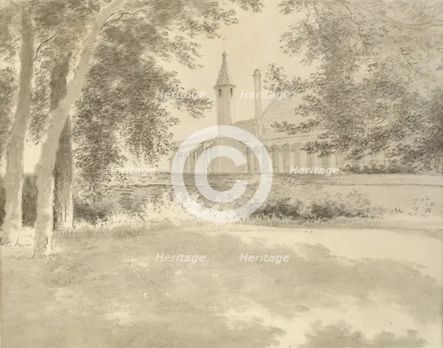 Balliol Chapel and Library from the Grove, 2 August 1783. Artist: John Baptist Malchair.