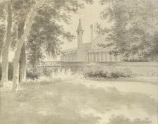 Balliol Chapel and Library from the Grove, 2 August 1783. Artist: John Baptist Malchair