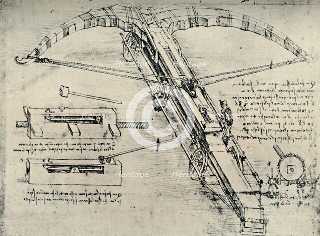 'Ballista', 1928. Artist: Leonardo da Vinci.