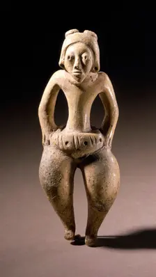 Ballplayer Figure, between 400 and 600. Creator: Unknown