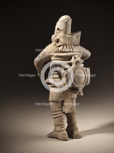 Ballplayer Figure in Costume (image 2 of 2), between 550 and 850. Creator: Unknown.
