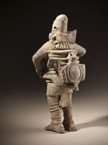 Ballplayer Figure in Costume (image 2 of 2), between 550 and 850. Creator: Unknown