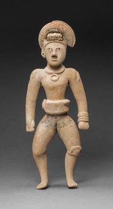 Ballplayer Figurine, A.D. 800/1400. Creator: Unknown