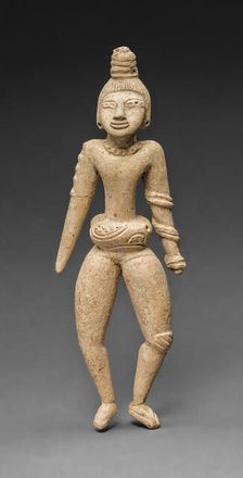 Ballplayer Figurine, A.D. 800/1400. Creator: Unknown