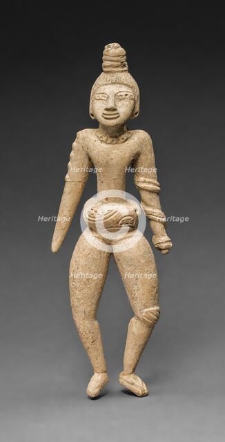 Ballplayer Figurine, A.D. 800/1400. Creator: Unknown.
