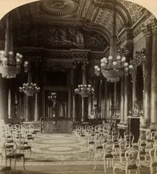 Ballroom, Buckingham Palace, London.Artist: Underwood & Underwood