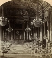 Ballroom, Buckingham Palace, London.Artist: Underwood & Underwood