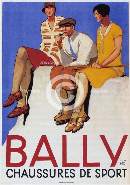 Bally Sports Shoes, 1928. Artist: Cardinaux, Emil (1877-1936)