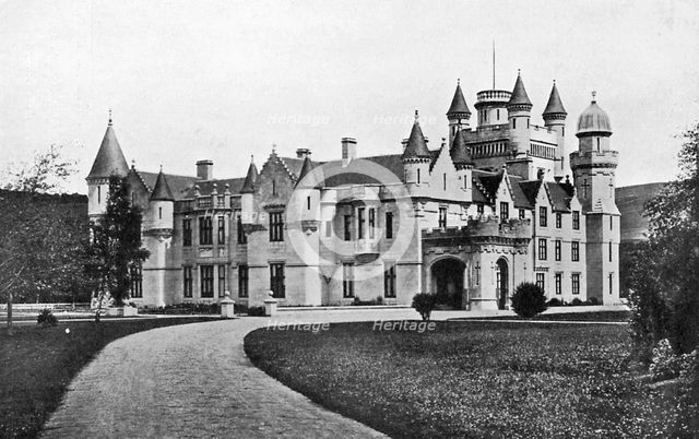 Balmoral Castle, Scotland, c1920. Artist: Valentine & Sons