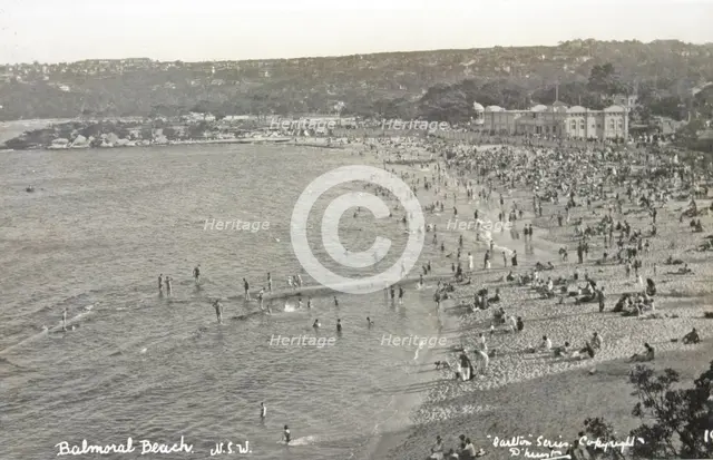 Balmoral Beach, Mosman, c1930. Creator: Unknown.