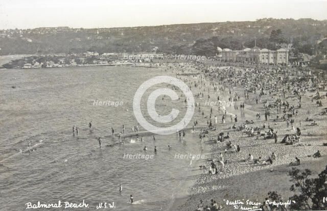 Balmoral Beach, Mosman, c1930. Creator: Unknown.