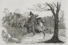 Balmaseda's flight, First Carlist War (1833-1840), 1842. Creator: Manuel Miranda